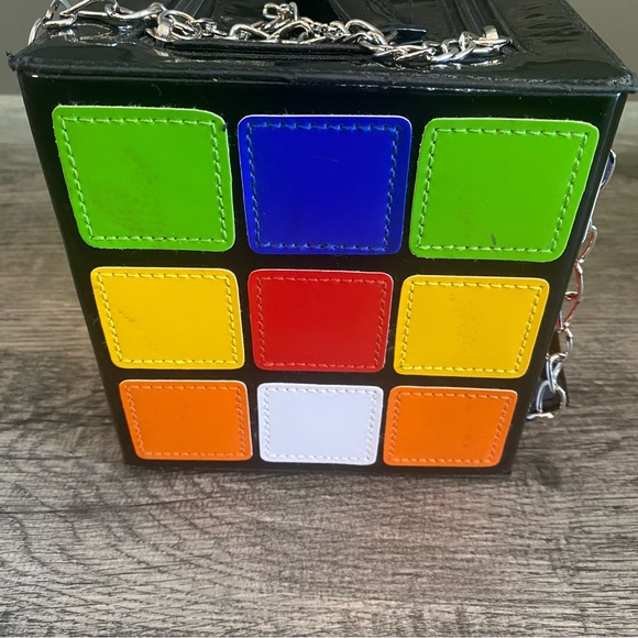 Colorful cube purse - Picture 5 of 6